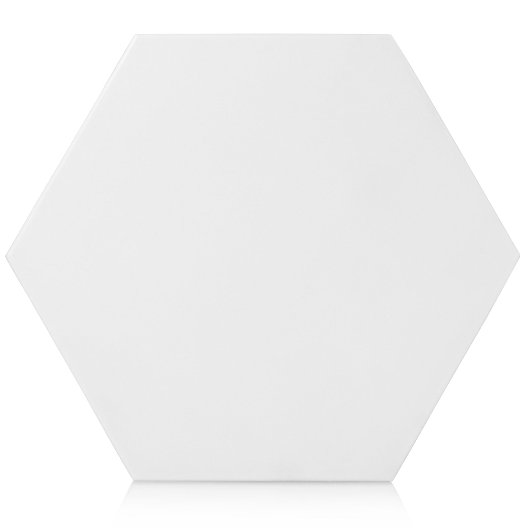 9x10 Hexagon White porcelain tile - Industry Tile